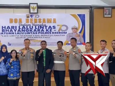 Dalam rangka memperingati HUT Lalu Lintas Bhayangkara ke-70 tahun 2025, Satlantas Polres Keerom
