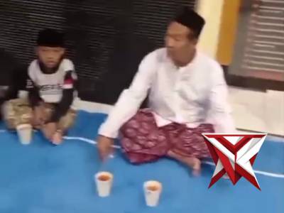 Buka puasa bersama MWC NU dan Polsek Simokerto