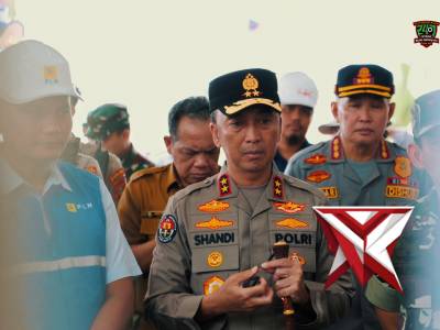 Kapolda Sumsel Melaksanakan Pengecekan Jalur Tol Kapal Betung