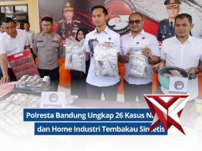 Polresta Bandung Ungkap 26 Kasus Narkoba dan Home Industri Tembakau Sintetis
