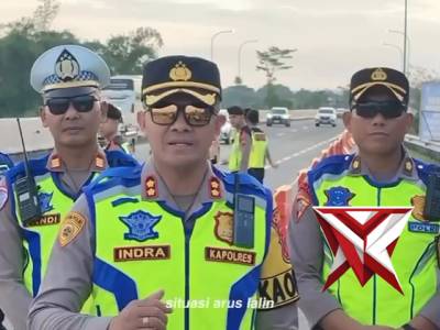 Pantauan arus lalu lintas di rest area KM 487A aman lancar