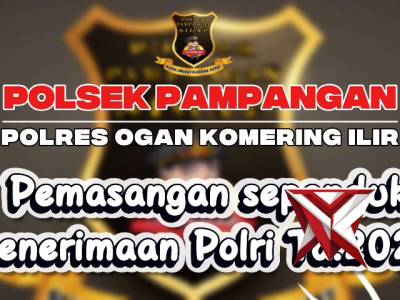 Polsek pampangan OKI, pasang spanduk penerima polri 2026 - PoliceTube