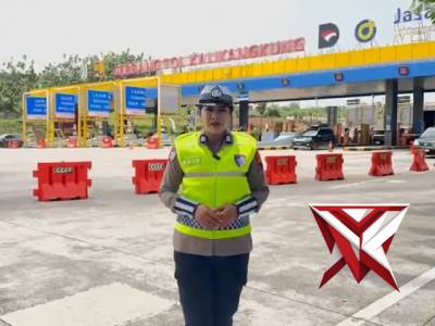 Situasi Arus Lalu Lintas Terkini Gerbang Tol Kalikangkung Selasa 24 Maret 2026 Pukul 11.00 Wib