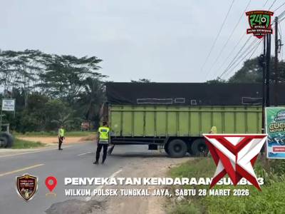 Penyekatan Kendaraan Sumbu 3 Yang Masih Melintas
