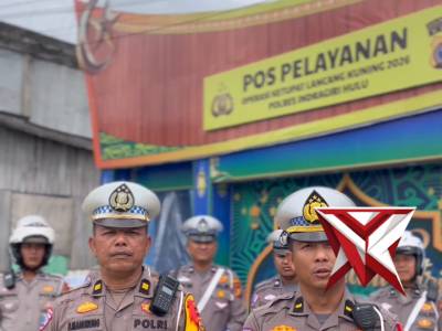 Pos pelayanan Simpang Tugu patin Polres Indragiri Hulu