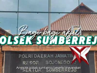 Polsek Sumberrejo Berbagi Takjil Dan Berikan Himbauan Keselamatan Berkendara