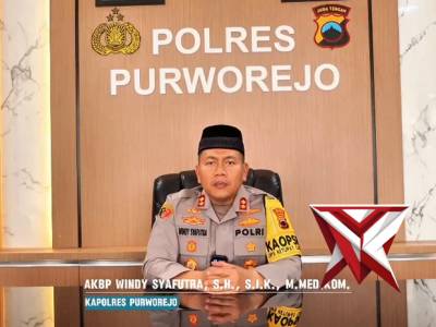 UCAPAN KAPOLRES PURWOREJO KAPADA MAN PURWOREJO