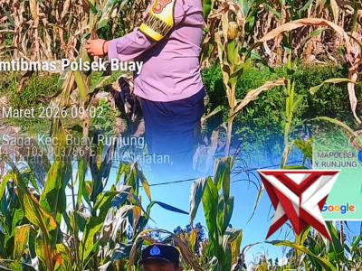 Anggota Babhinkamtibmas Polsek Buay Runjung ,Brigpol Bambang Hermanto