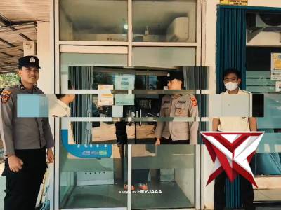 Patroli Objek Vital Perbankan, Polsek Bengalon Jaga Keamanan Wilayah