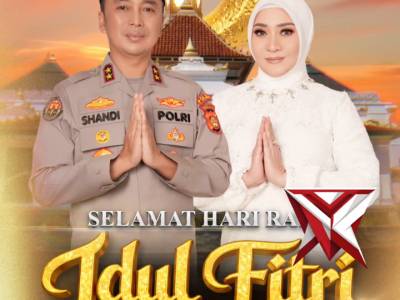 Kepala Kepolisian Daerah Sumatera Selatan Beserta Staff dan Jajaran Serta Bhayangkari Mengucapkan