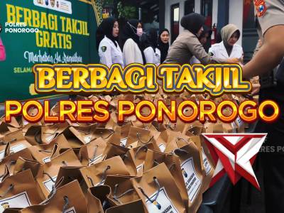 bagi takjil polres ponorogo