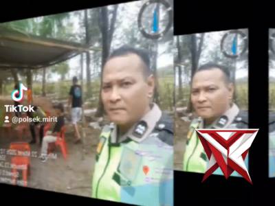 Kapolsek Mirit Iptu Purwito pengecekan kesiapan posko Pantai Laguna Mirit