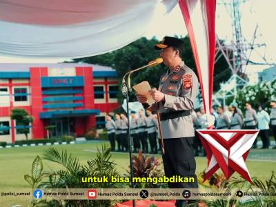 Kapolda Sumsel Irjen Pol. Dr. Sandi Nugroho, S.I.K., S.H., M.Hum Pimpin Upacara Hari Kesadaran Nasio