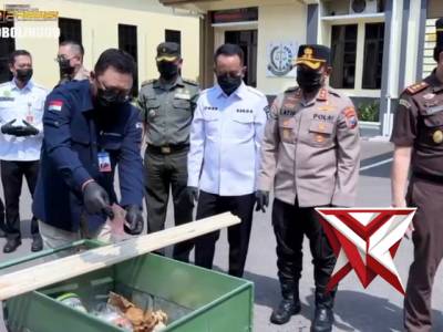 Pemusnahan Barang Bukti Kejaksaan Negeri Kab. Probolinggo