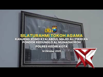 Kapolres Kediri Kota AKBP Anggi Saputra melaksanakan kegiatan silaturahmi dengan tokoh agama