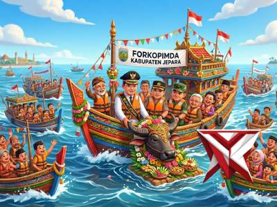 Kasat Polairud Polres Jepara Imbau Nahkoda Prioritaskan Keselamatan Selama Tradisi Lomban