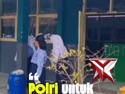 Bhabinkamtibmas Polsek Cangkuang melaksanakan kegiatan monitoring pembagian MBG - PoliceTube