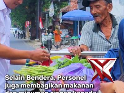 Satnarkoba Polres Pemalang Membagikan Bendera