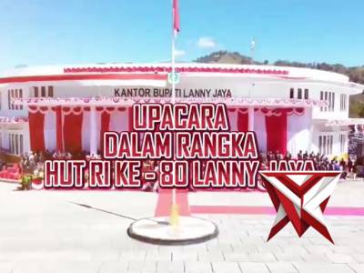 UPACARA DALAM RANGKA HUT RI KE - 80 POLRES LANNY JAYA