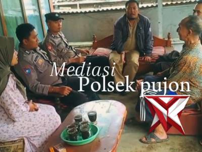 Pendampingan kepada warga bhabinkamtibmas desa pujon  lor