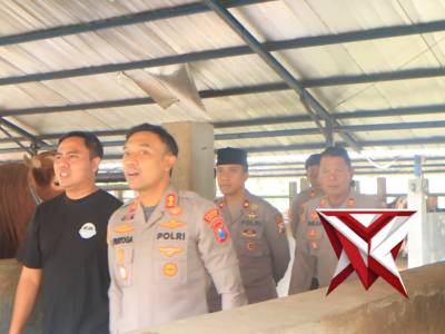 Silaturahmi Kapolres Ngawi di Sawo Jajar Farm