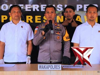 POLRES NGAWI PRESS RILIS UNGKAP KASUS OPS PEKAT SEMERU 2026