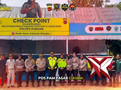 Tingkatkan Pelayanan, Kapolres Subang Cek Kesiapan Pos Pam Dalam Ops. Ketupat Lodaya 2026.
