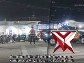 patroli blue light oleh polsek tanah putih
