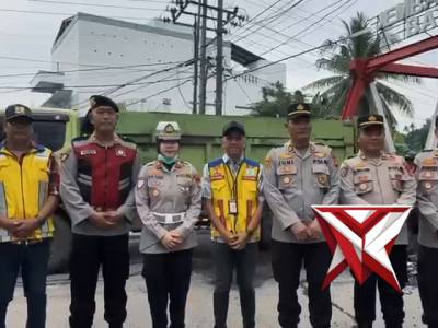 400 Personel Polri Turun ke Jalan, Polda Sumsel Perbaiki Jalur Mudik Jelang Lebaran