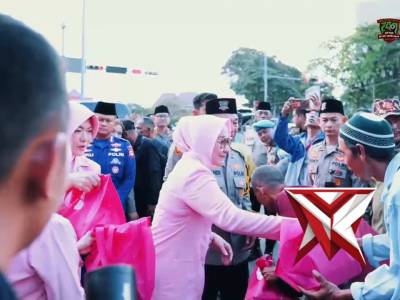 KAPOLDA SUMSEL DAN BHAYANGKARI CEK POS PENGAMANAN OPS KETUPAT 2026, BAGIKAN TALI ASIH HINGGA TAKJIL