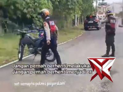 Polres Pagar Alam, Jangan Pernah Melakukan Hal Baik Setiap Hari - PoliceTube