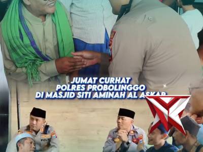Jum&rsquo;at Curhat  Polres Probolinggo di Masjid Siti Aminah Al Askar