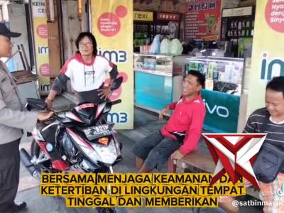 Sambang bhabinkamtibmas polres Minsel di desa binaan dan sosialisasikan ketahanan pangan