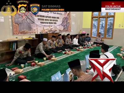 Kegiatan Gema Khotmil Qur'an dan silaturahmi Kapolres Muara Enim bersama Hafidz dan Hafidzah