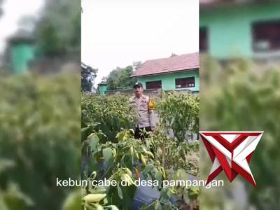Program ketahanan pangan polsek Pampangan OKI