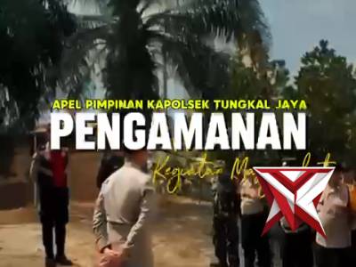 Apel pelaksanaan pengamanan kegiatan masyarakat di Kecamatan Tungkal Jaya