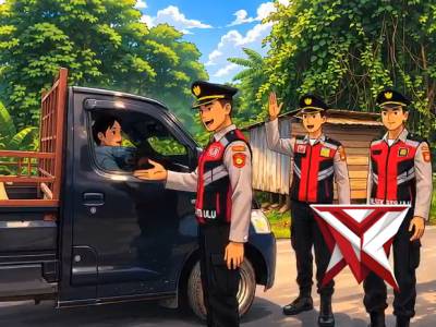 Himbauan Polsek BTS ulu polres Musi Rawas agar mentaati aturan lalu lintas.