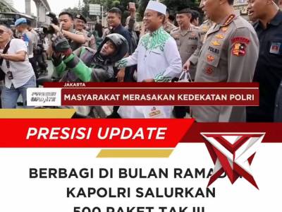 Jelang berbuka puasa, Kapolri Jenderal Polisi Drs. Listyo Sigit Prabowo, M.Si., beserta Pejabat Utam