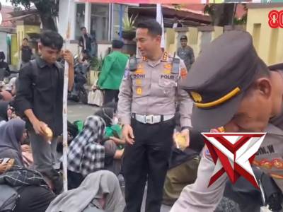 "Polri Bersama Mahasiswa Wujudkan Demokrasi Damai "