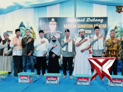 Silaturahmi dengan Warga Banyuasin, Kapolda Sumsel Tegaskan Kolaborasi Jaga Kamtibmas