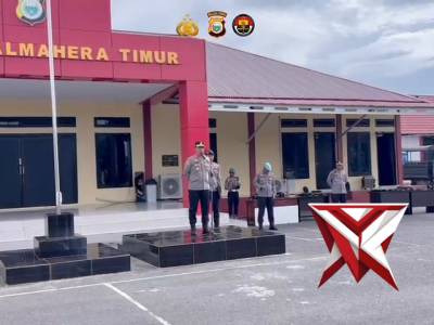 Personil polres haltim melkasnakan apel persiapan, oprasi ketupat