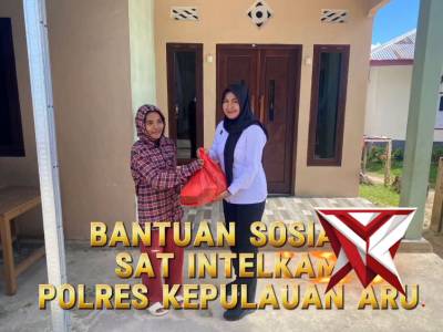 Bantuan Sosial Sat Intelkam Polres Kepulauan Aru - PoliceTube