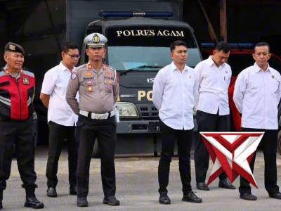 kegiatan apel pagi personil polres agam