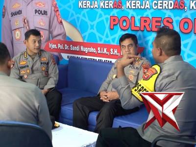 PEMANTUAN POSYAN DAN MAKO POLRES OKI OLEH PAMWIL POLDA SUMSEL