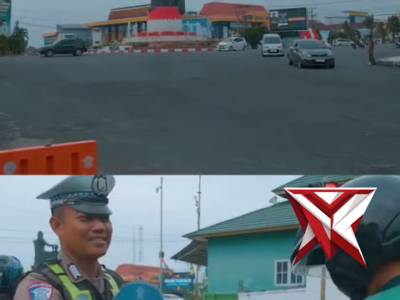 Personel Polresta Bengkulu melalui Satuan Lalu Lintas melaksanakan kegiatan edukasi tertib berlalu l