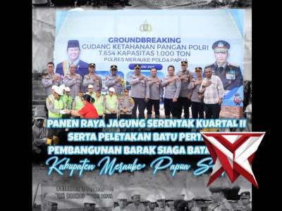 Peletakan Batu Pertama (Groundbreaking) pembangunan Gudang Ketahanan Pangan
