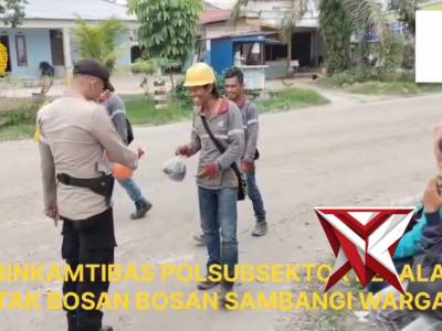 Bhabinkamtibmas Polsubsektor Pelalawan Tak Bosan-bosan Sambangi Warga