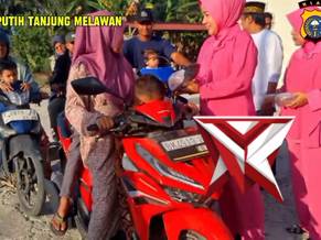 berbagi takjil oleh polsek tanah putih tanjung melawan