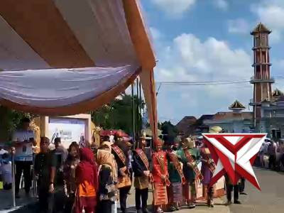 Kapolres OKI mehadiri kegiatan Adat Midang Morge Siwe Kayuagung Kab. OKI.