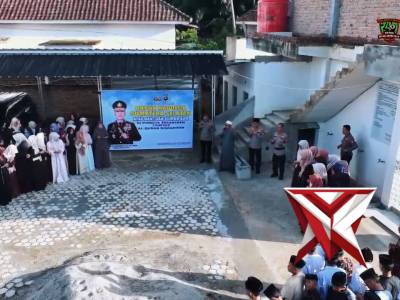 Kapolda Sumsel mewujudkan komitmen nyata dalam pemberdayaan masyarakat melalui pemberian sumur bor